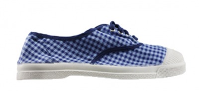 Tennis Carreaux Bleu S11 - bensimon shoes 